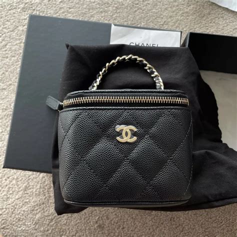 chanel vanity case mini inside|chanel vanity case bag small.